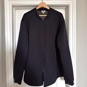 Onebone quilted navy and gold jacket